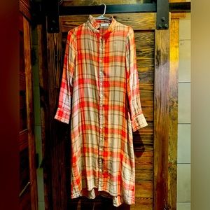 CP Shades x Free People double cloth flannel maxi dress like new.